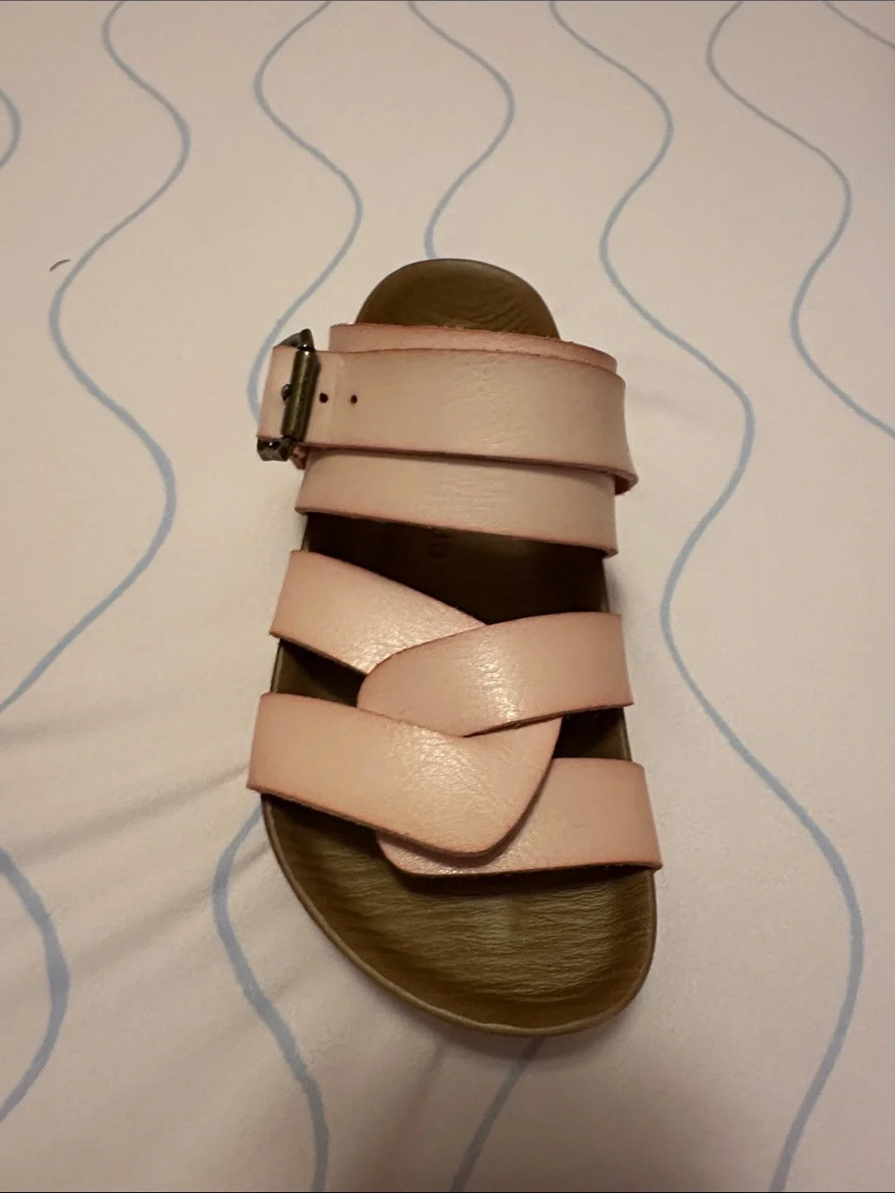 Project Cloud- Girls Pink Strappy Buckle Sandals- Size 11k- NEW